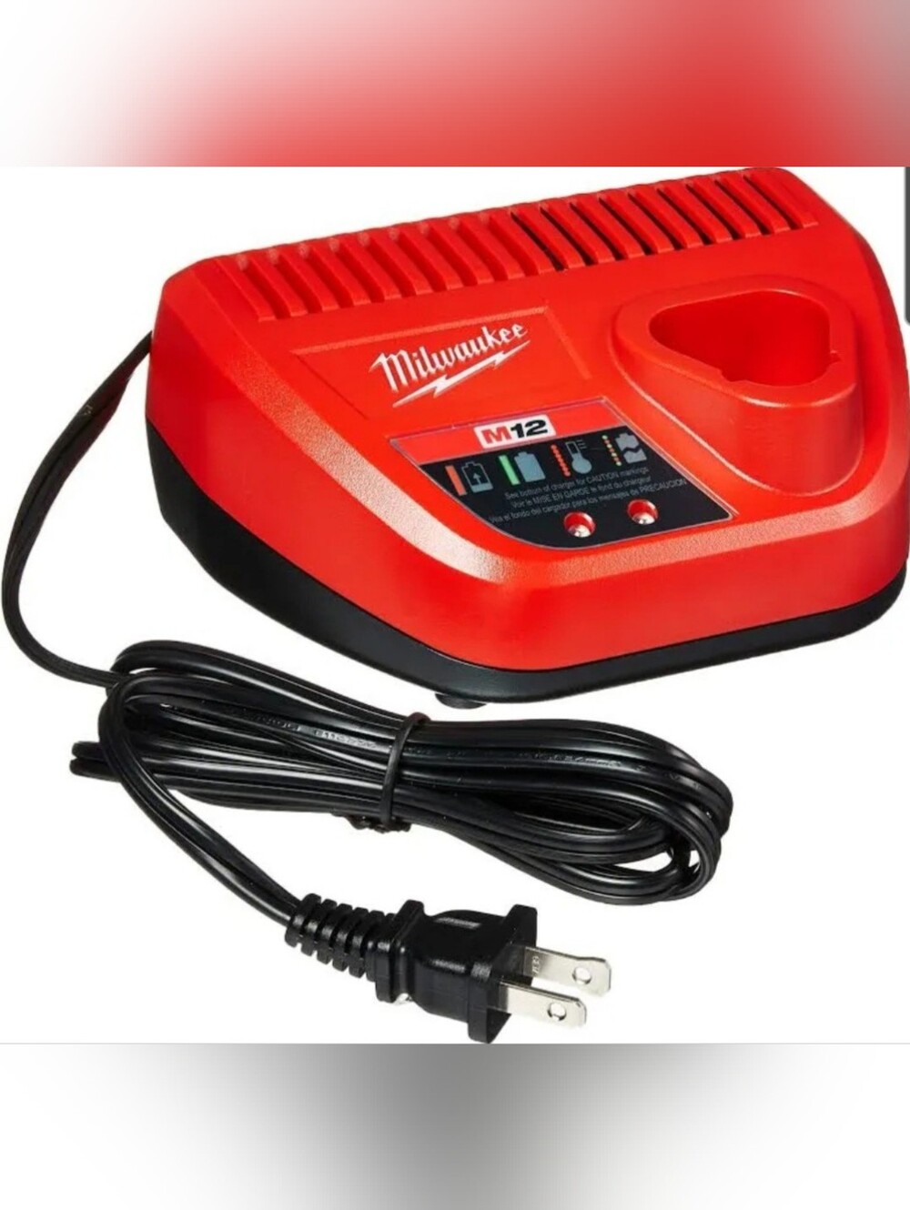 Milwaukee M12 Red Battery Charger